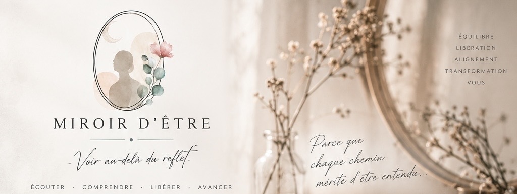 Miroir d’être — Voir au-delà du reflet. Écouter, comprendre, libérer, avancer.